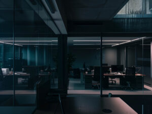 Empty Office at Night